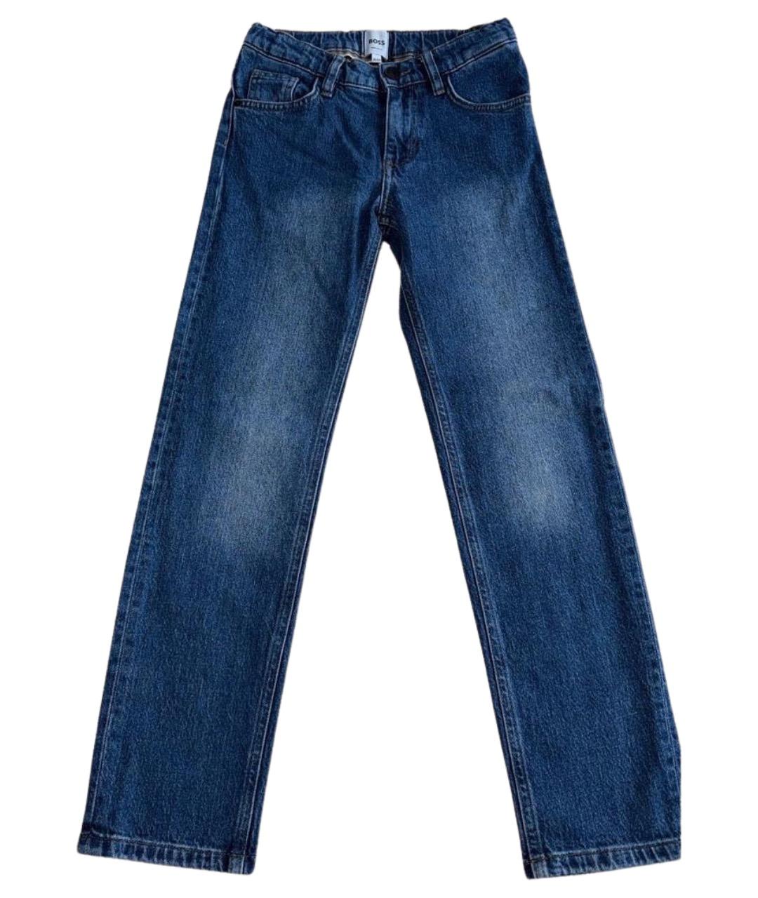HUGO BOSS Синие хлопковые детские джинсы, фото 1