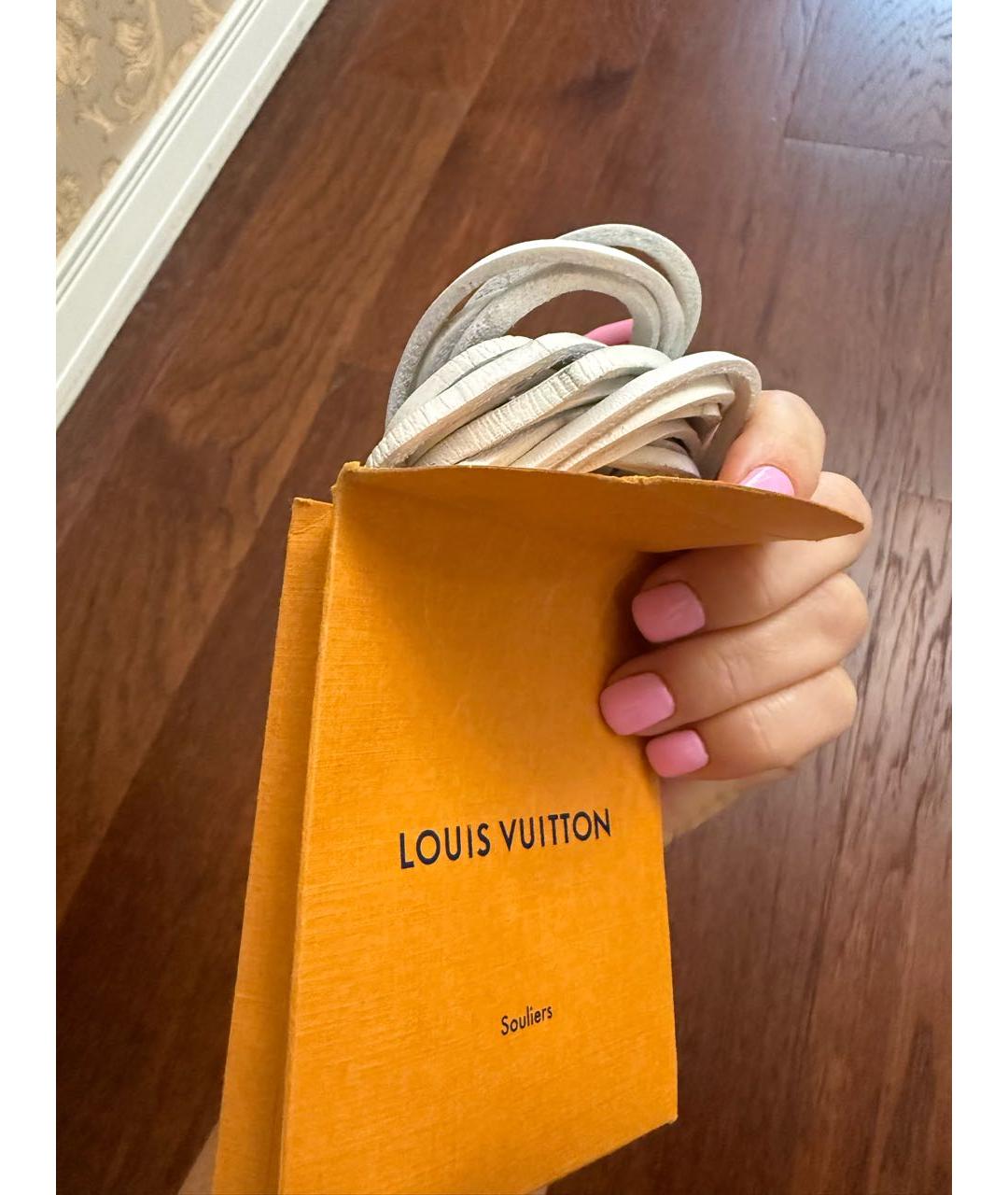 LOUIS VUITTON Коричневые кожаные ботильоны, фото 5