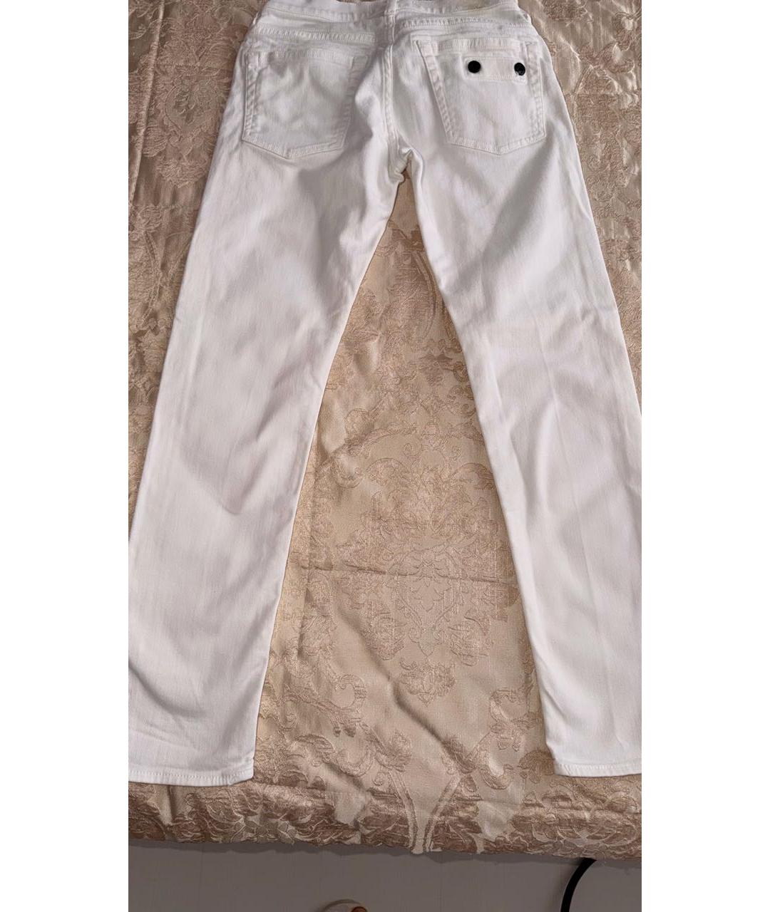 STONE ISLAND Белые хлопковые детские джинсы, фото 4