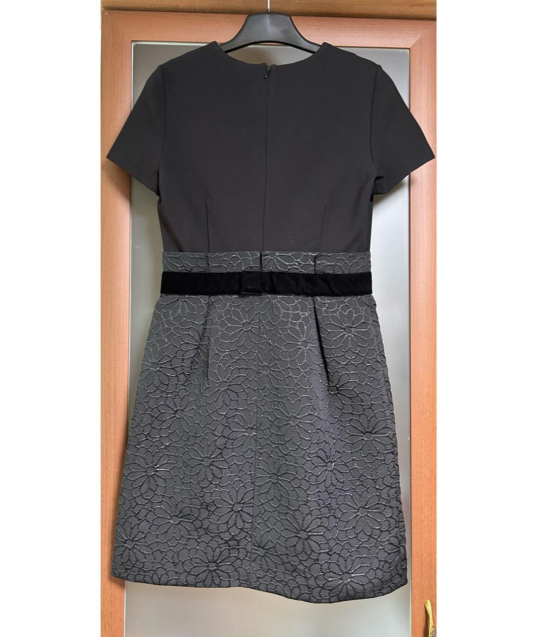 MAX MARA Черное вискозное коктейльное платье, фото 3
