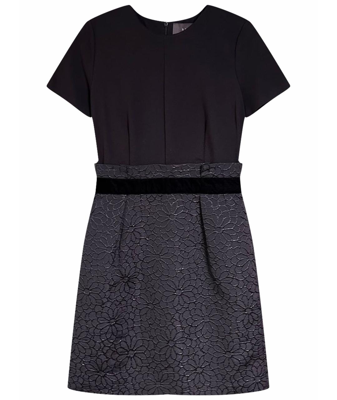 MAX MARA Черное вискозное коктейльное платье, фото 1