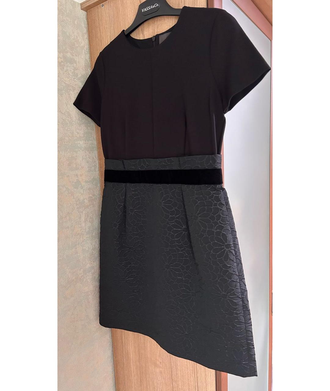 MAX MARA Черное вискозное коктейльное платье, фото 2