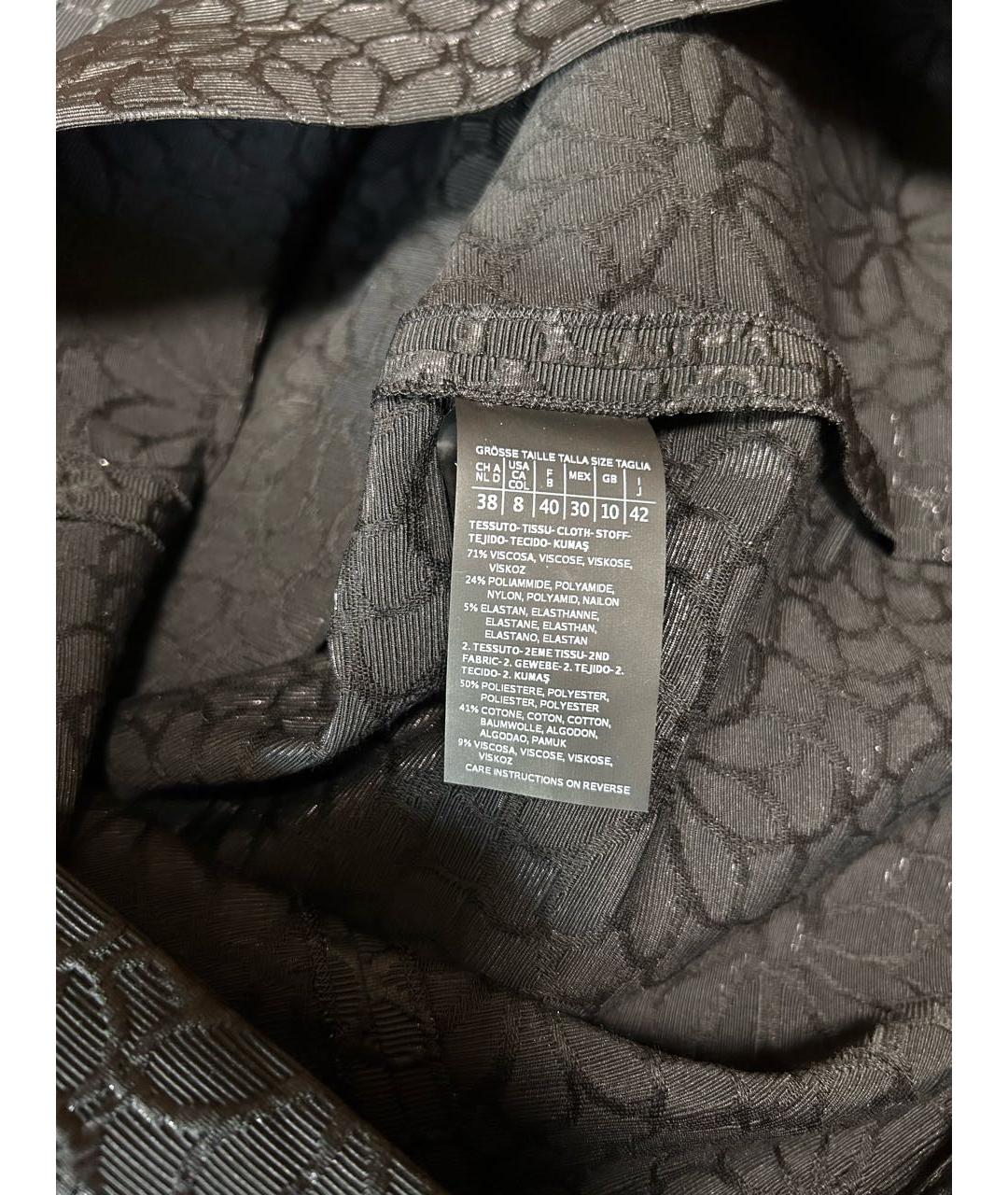 MAX MARA Черное вискозное коктейльное платье, фото 7
