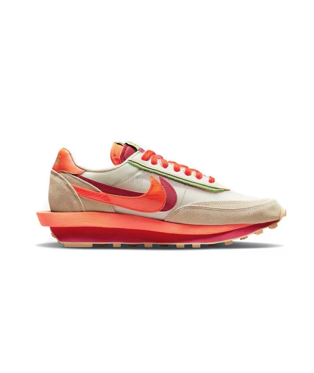 NIKE Оранжевые замшевые низкие кроссовки / кеды, фото 9