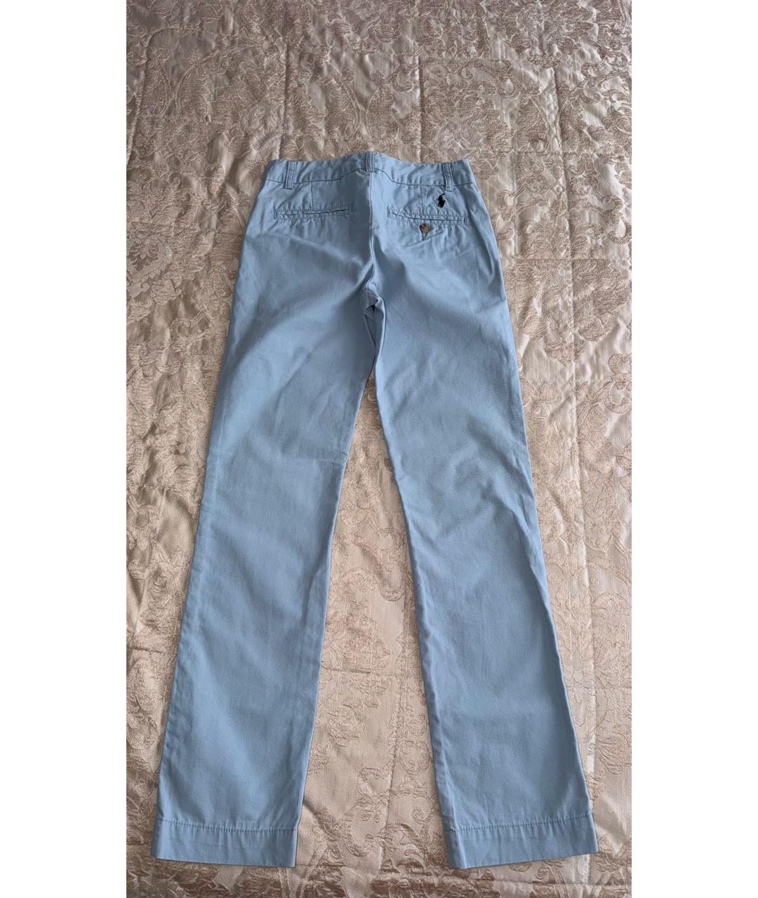 POLO RALPH LAUREN Голубые хлопковые брюки и шорты, фото 3