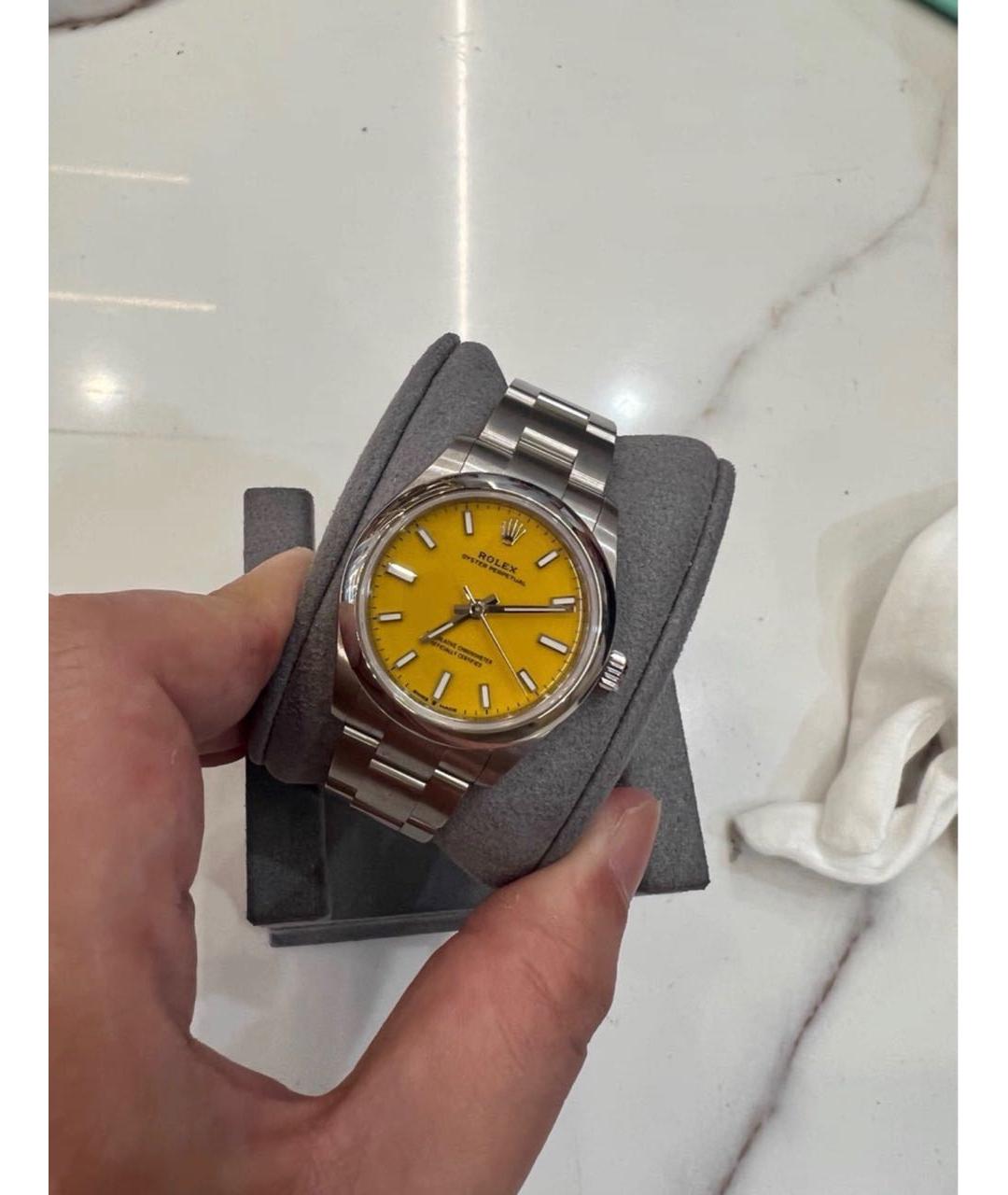 ROLEX Серебряные металлические часы, фото 2