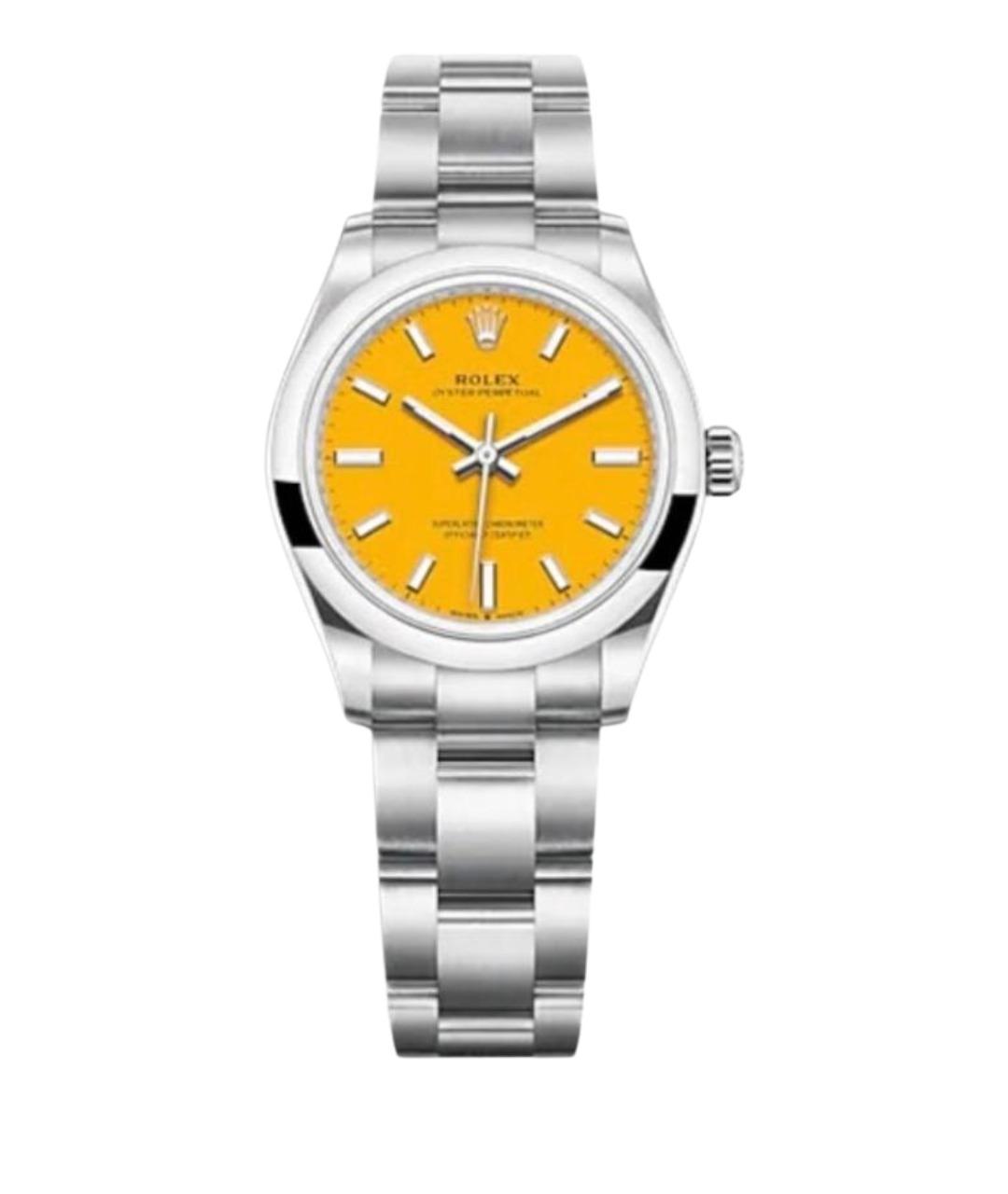 ROLEX Серебряные металлические часы, фото 1