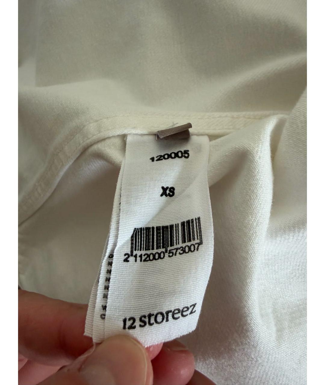 12 STOREEZ Белая хлопковая рубашка, фото 4