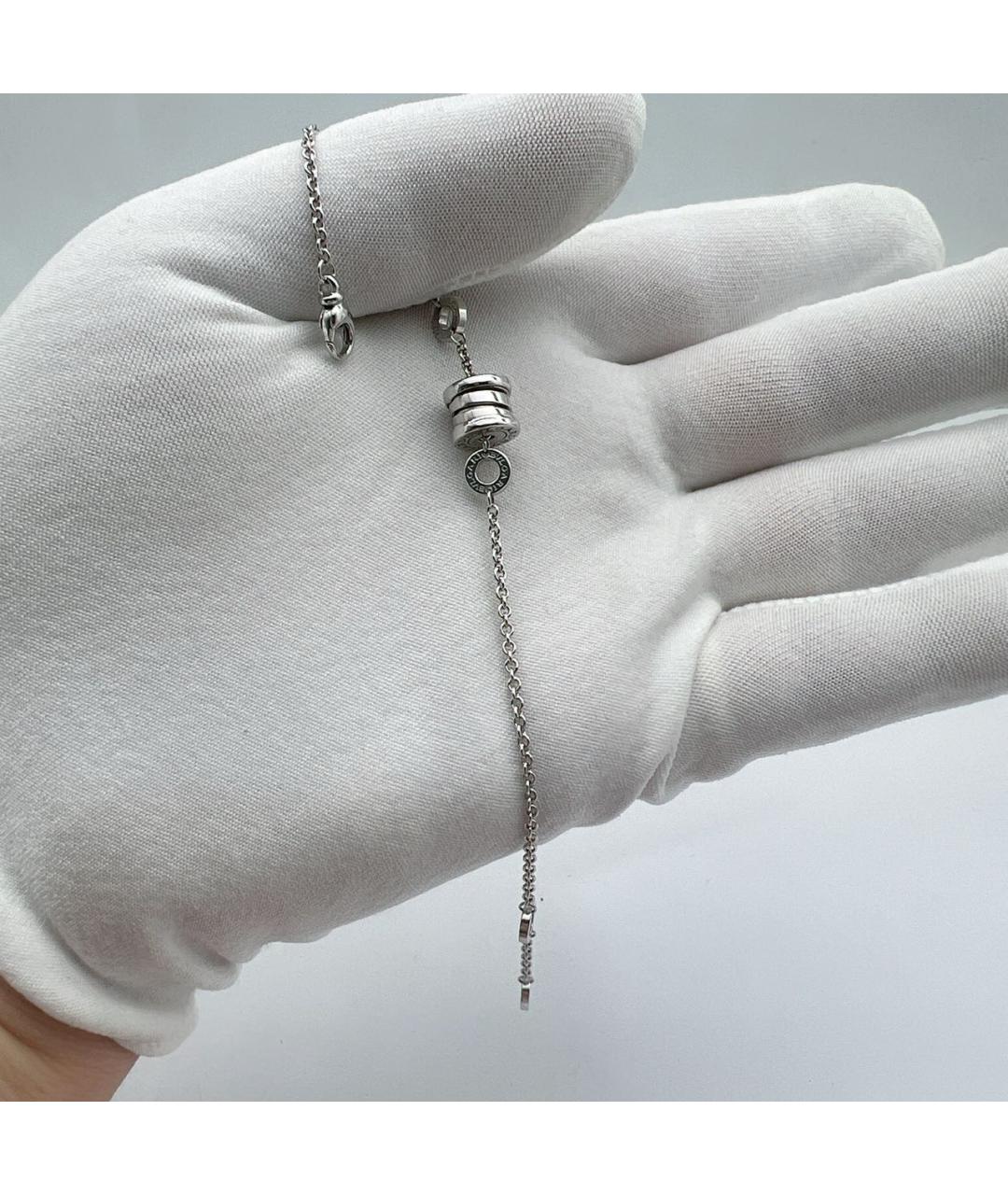 BVLGARI Серебряный браслет из белого золота, фото 5