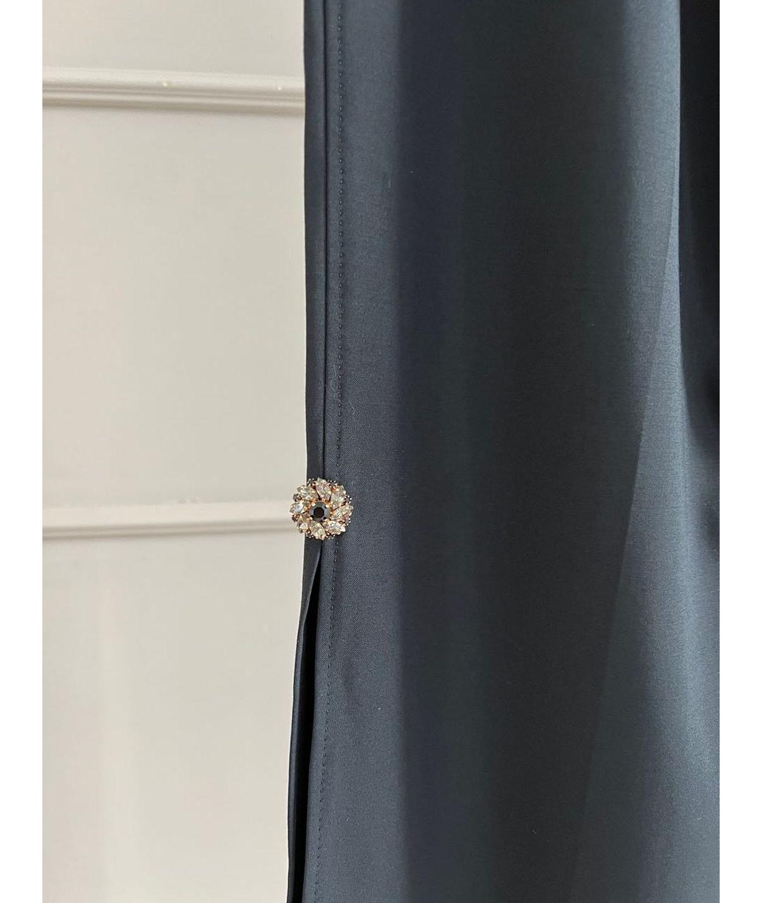 DOLCE&GABBANA Черные прямые брюки, фото 4
