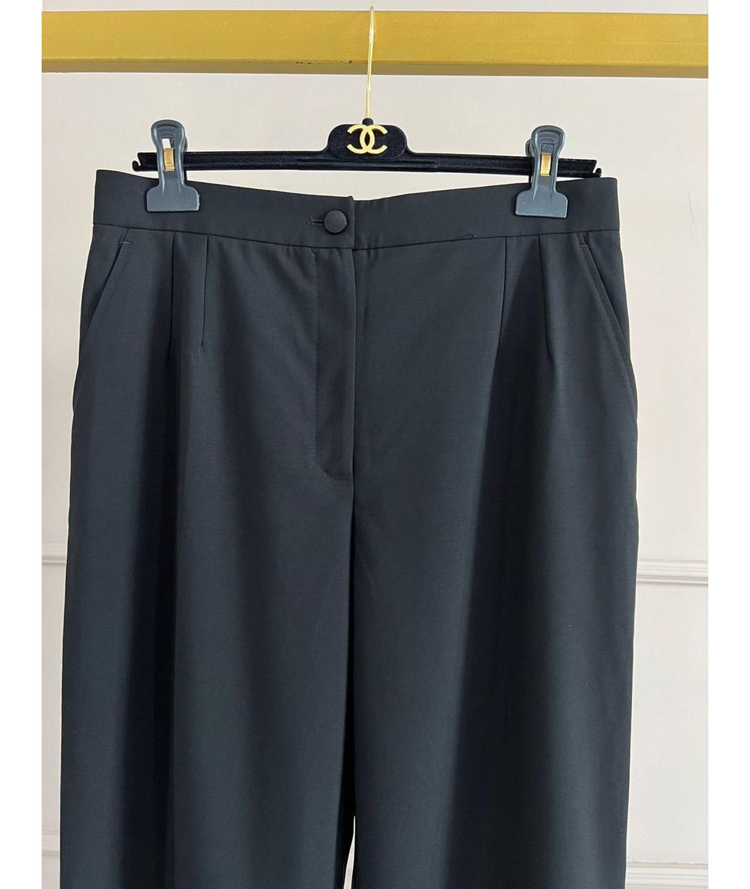 DOLCE&GABBANA Черные прямые брюки, фото 3