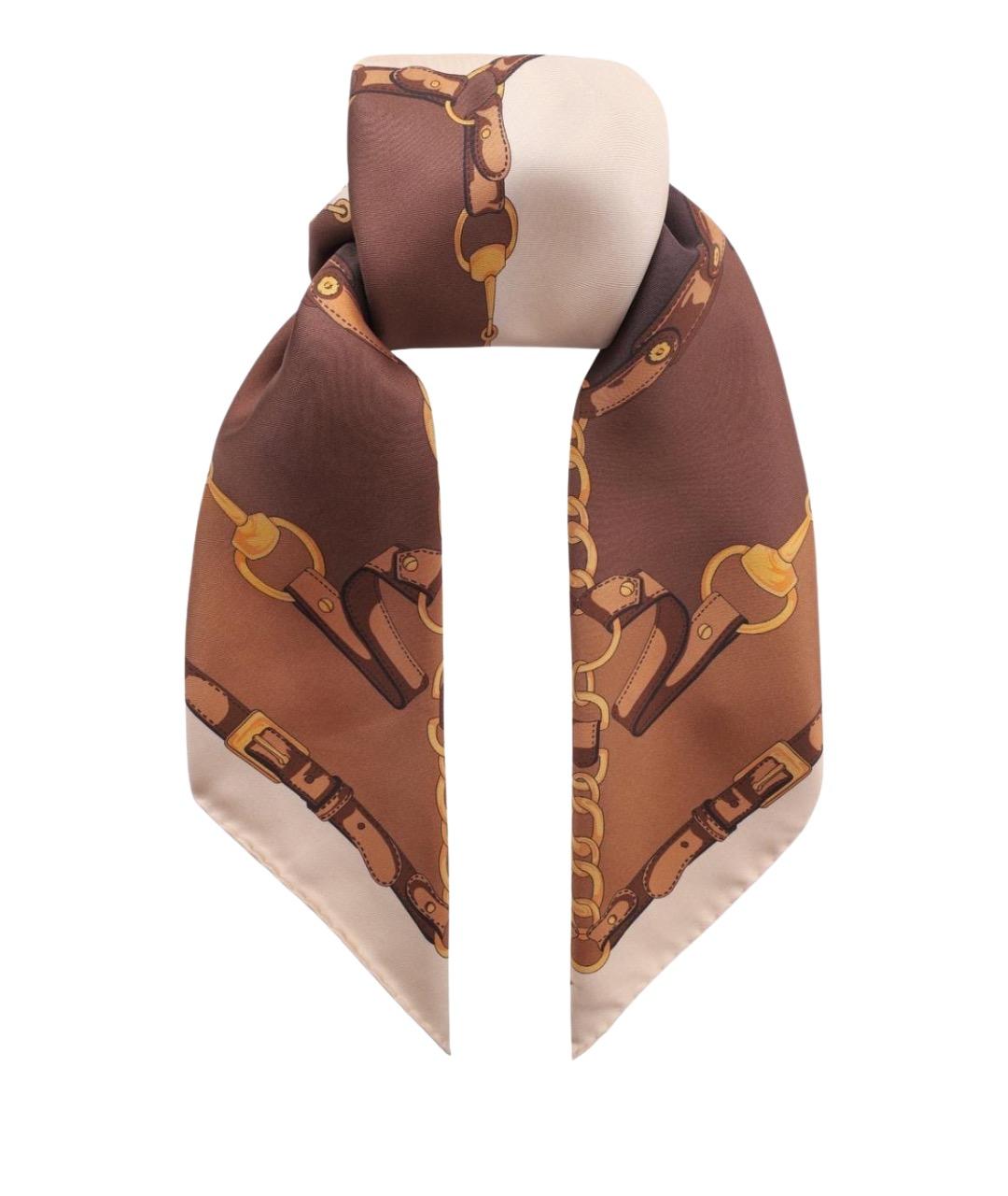 GUCCI Бежевый платок, фото 1