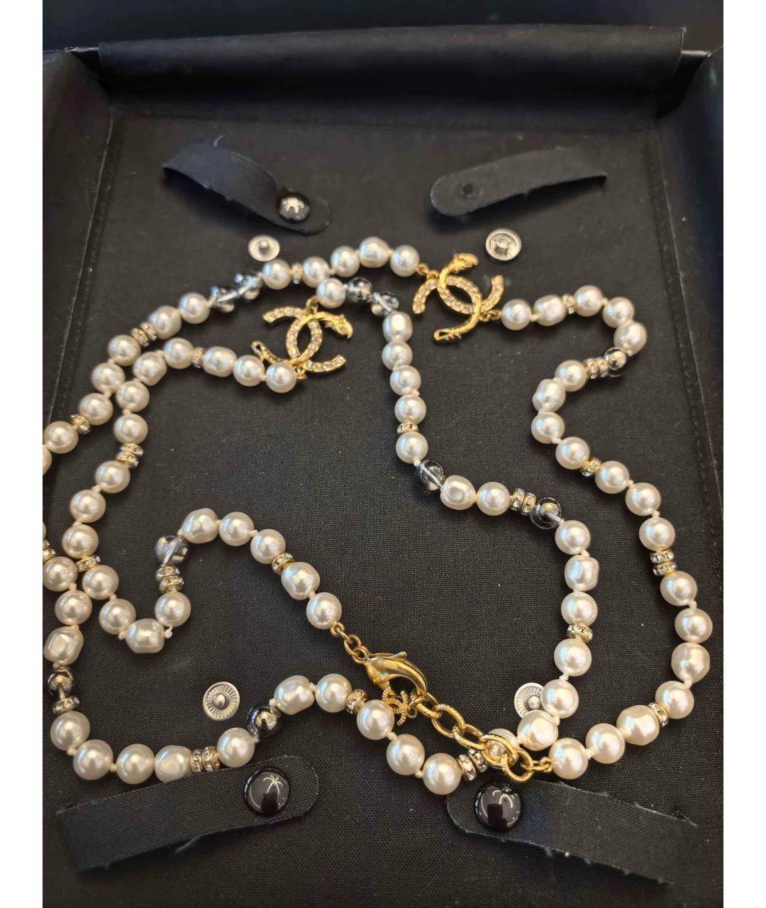 CHANEL Бежевое колье, фото 2
