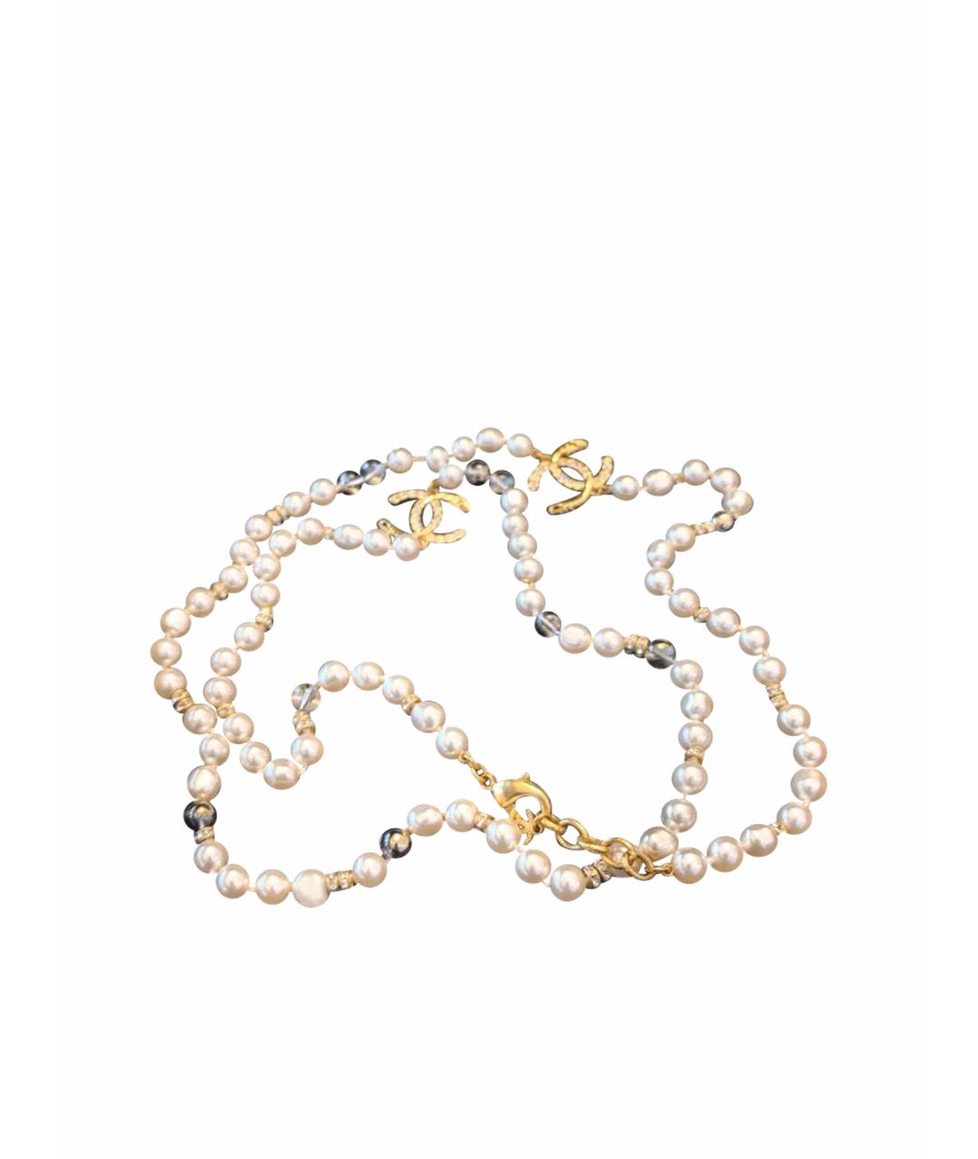 CHANEL Бежевое колье, фото 1