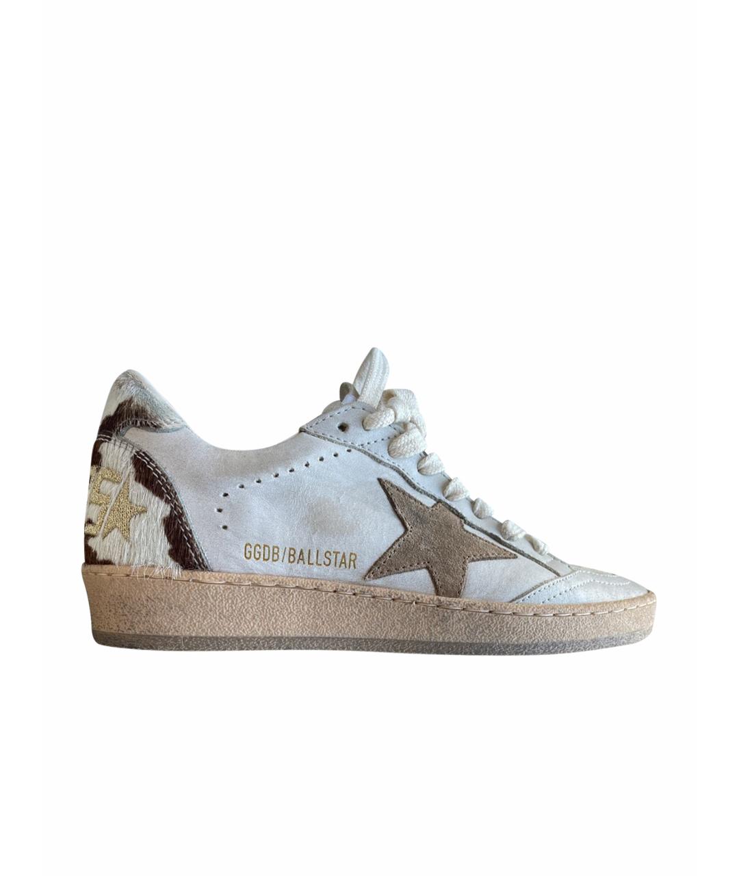 GOLDEN GOOSE DELUXE BRAND Белые кожаные кроссовки, фото 1
