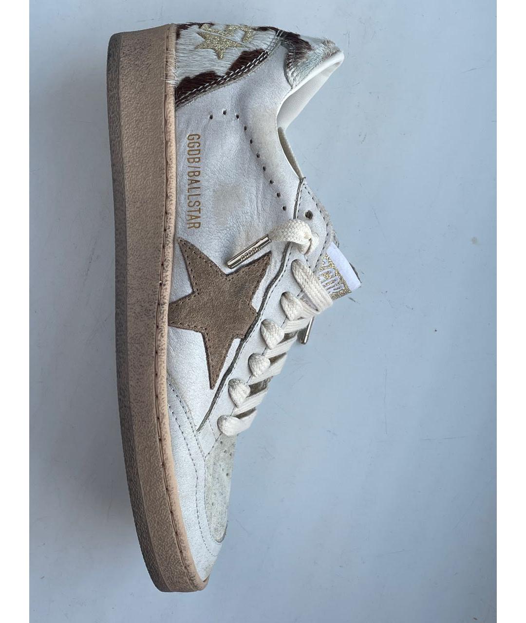 GOLDEN GOOSE DELUXE BRAND Белые кожаные кроссовки, фото 6