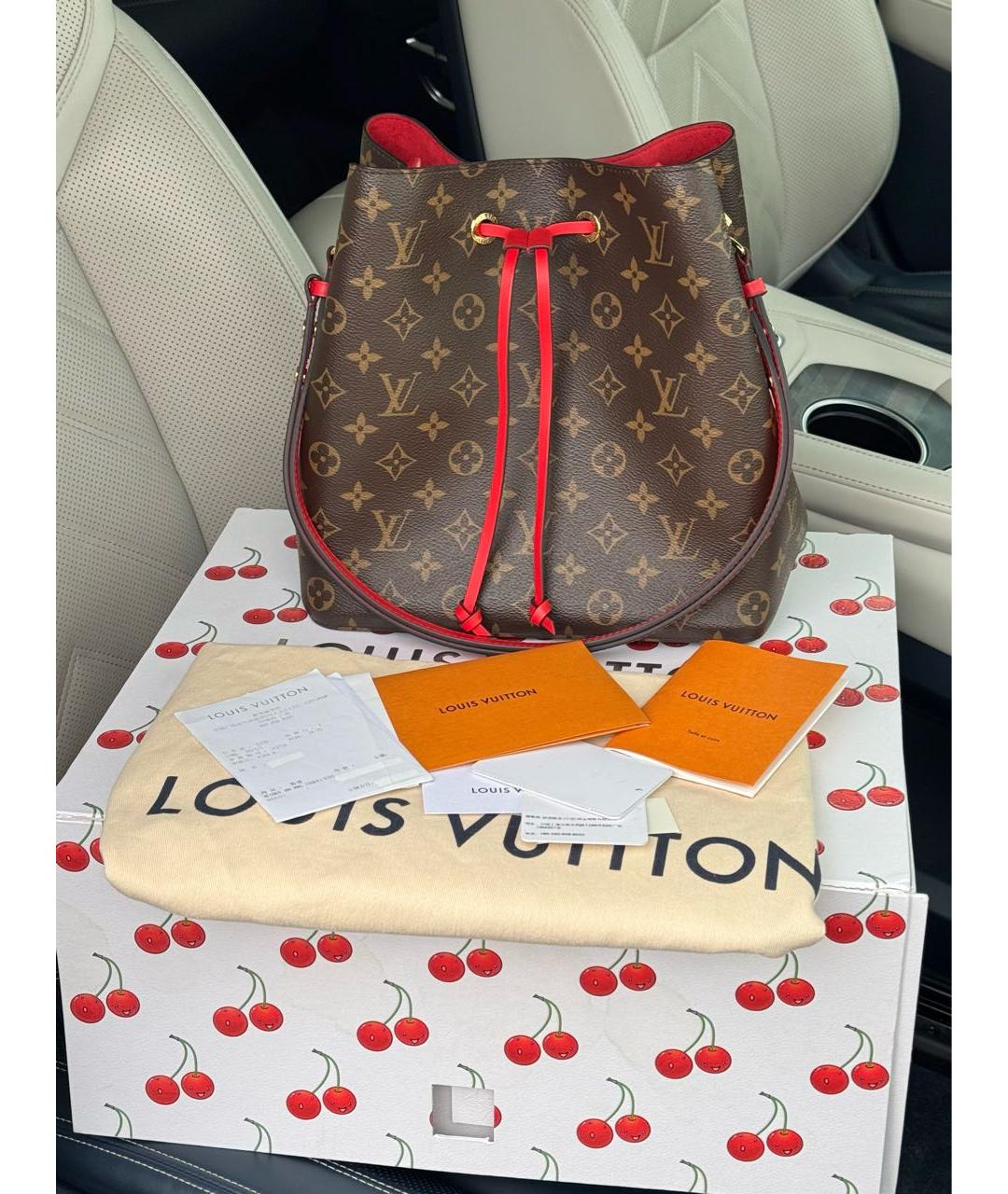 LOUIS VUITTON Коричневая сумка через плечо, фото 5