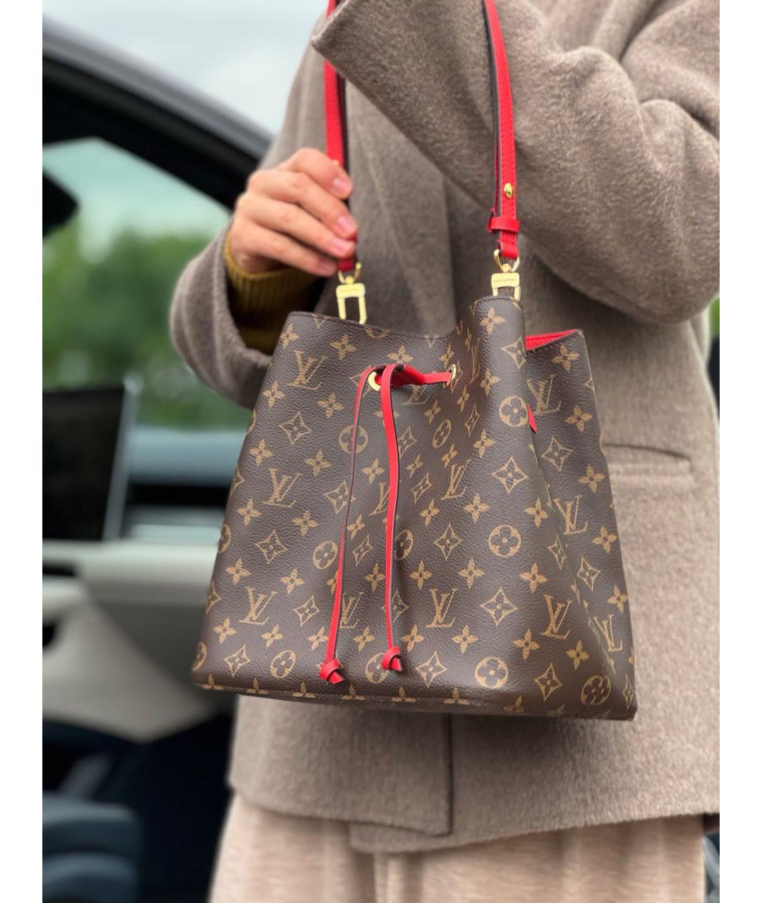 LOUIS VUITTON Коричневая сумка через плечо, фото 6