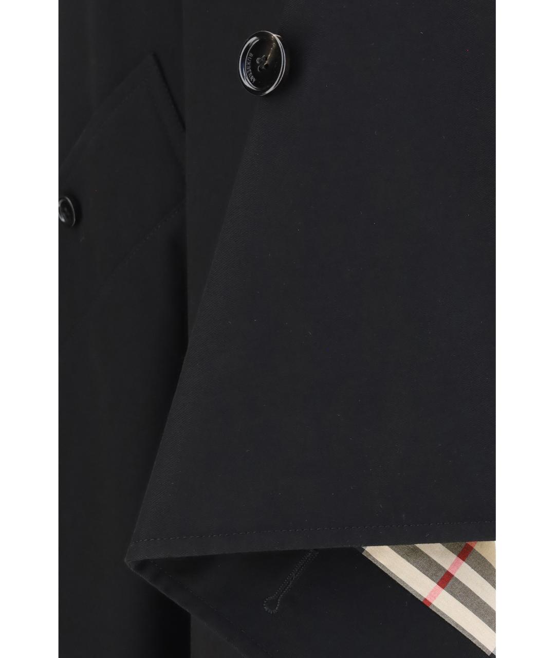BURBERRY Черная хлопковая юбка макси, фото 3