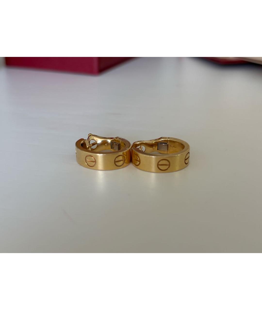 CARTIER Золотые серьги из желтого золота, фото 3