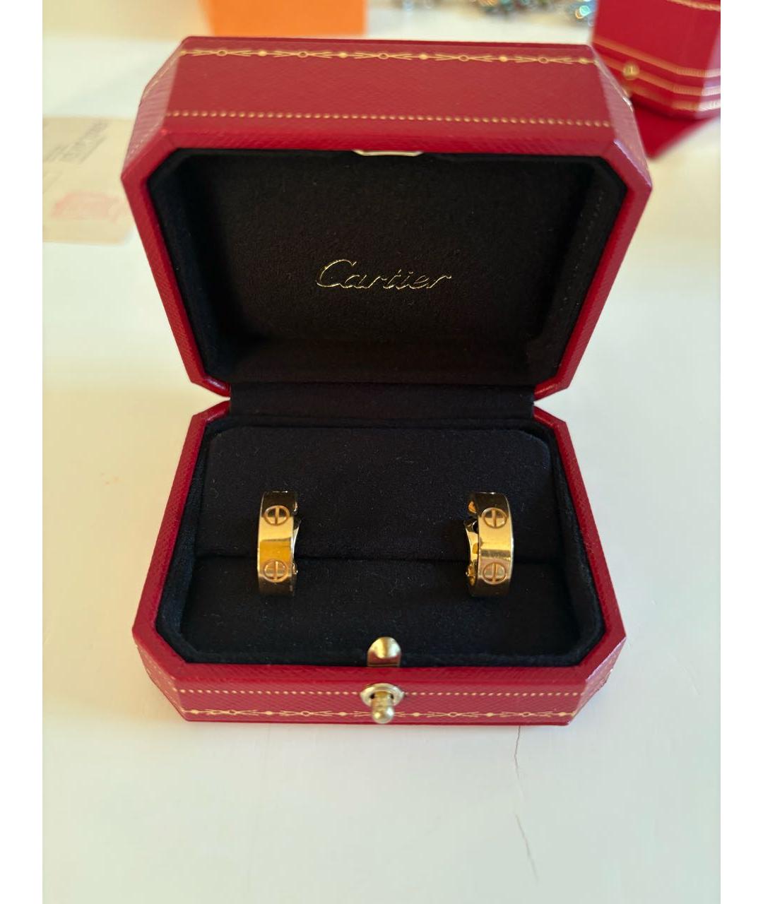 CARTIER Золотые серьги из желтого золота, фото 4