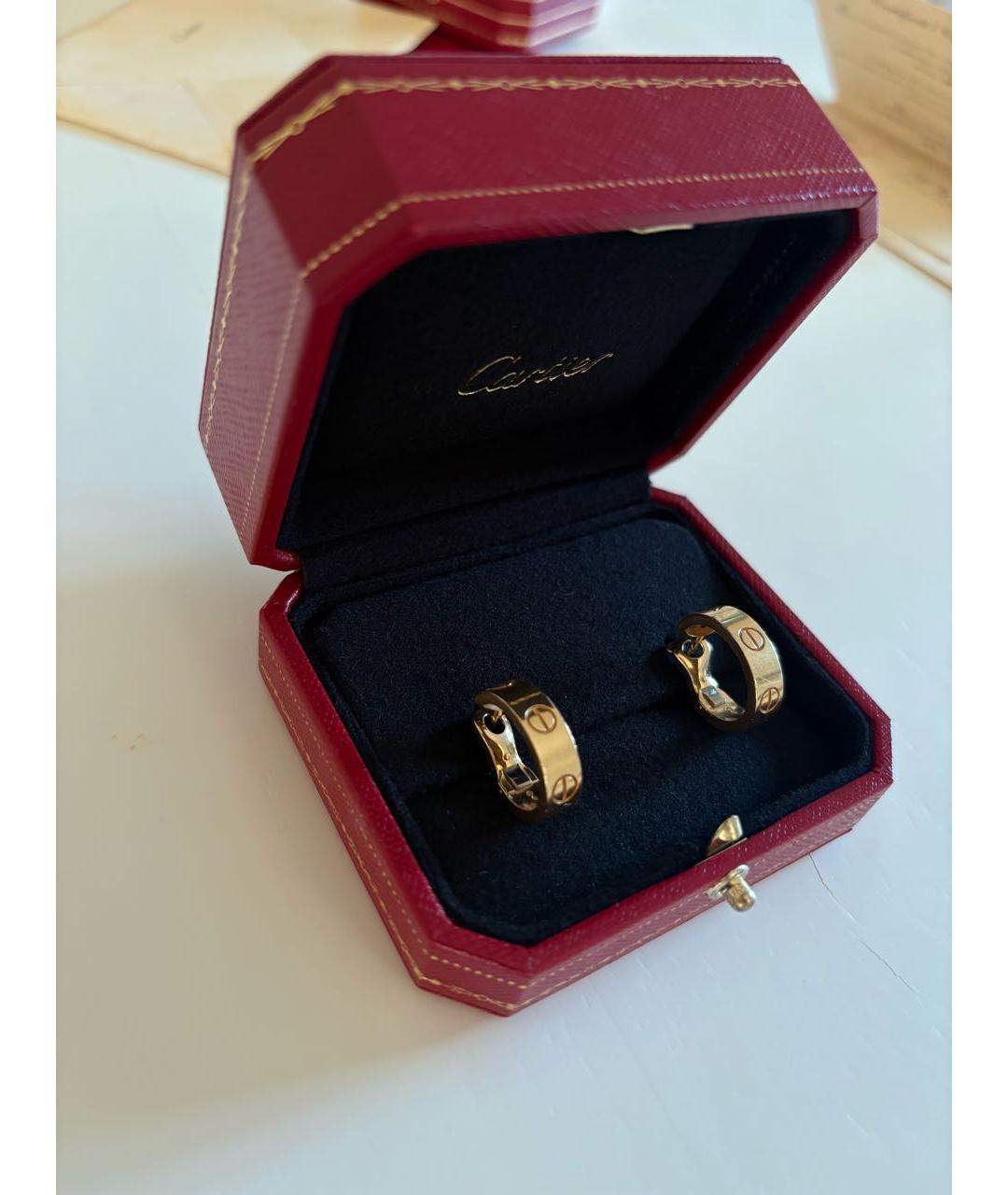 CARTIER Золотые серьги из желтого золота, фото 2