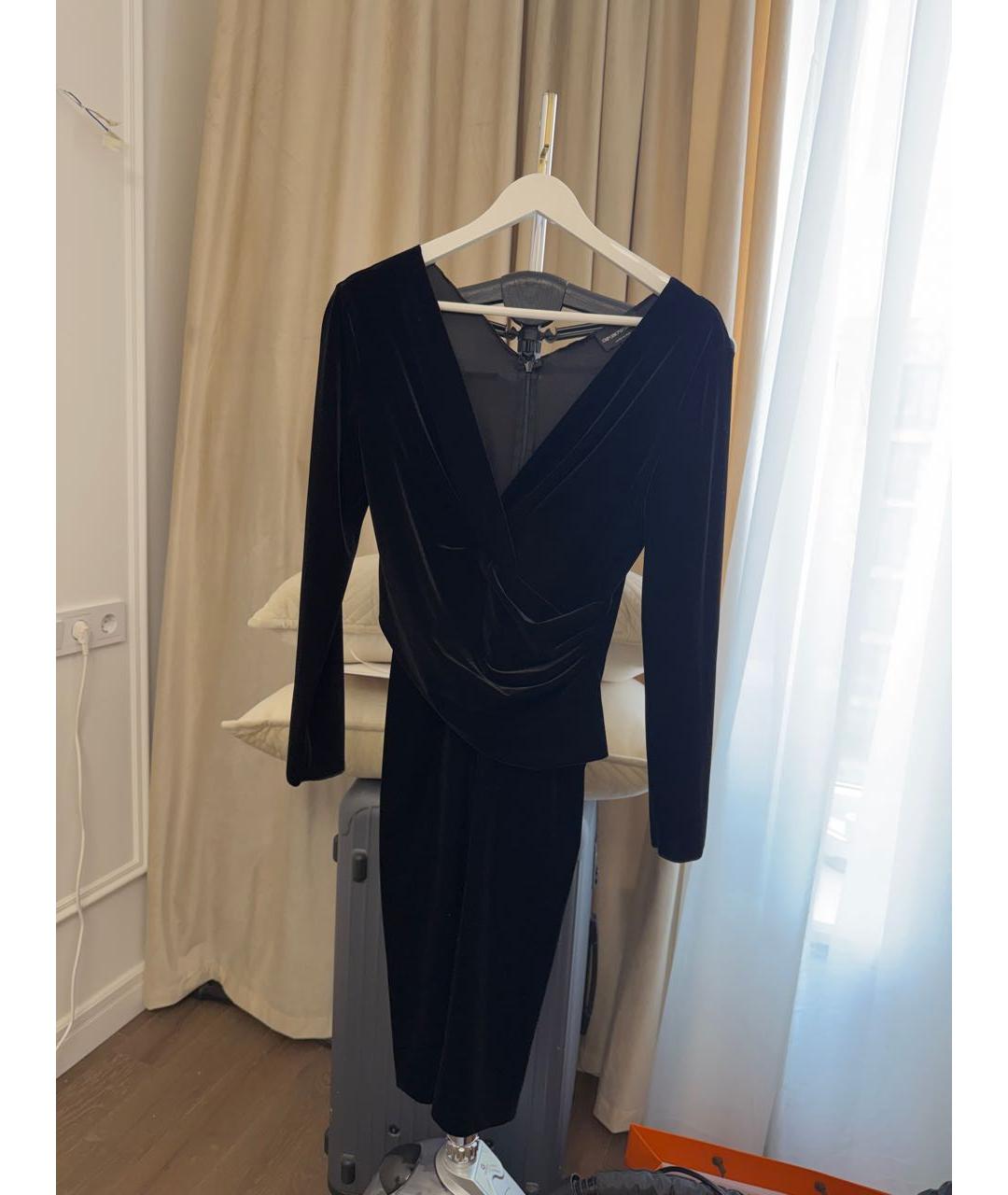 EMPORIO ARMANI Черное вечернее платье, фото 9
