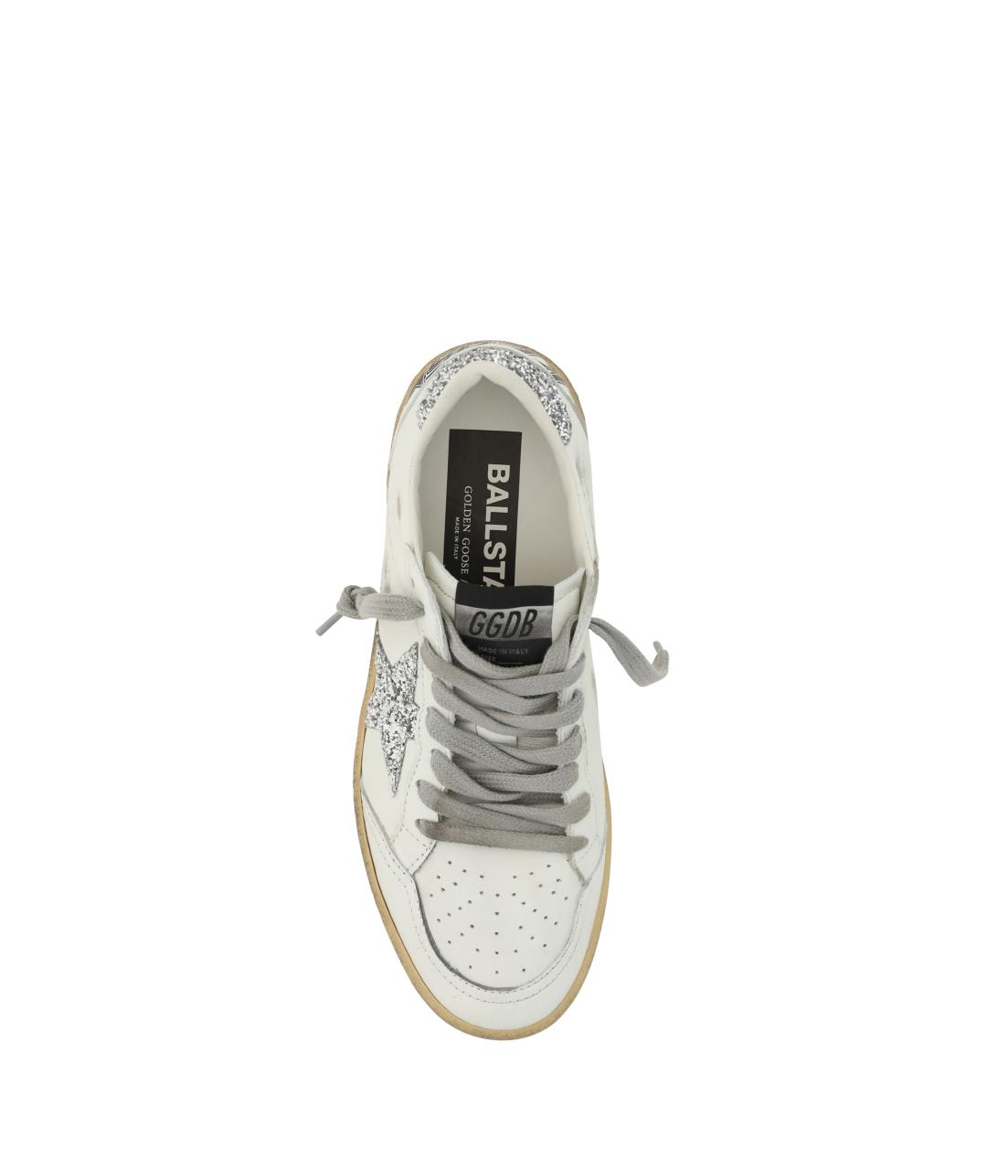 GOLDEN GOOSE DELUXE BRAND Белые кожаные кеды, фото 4