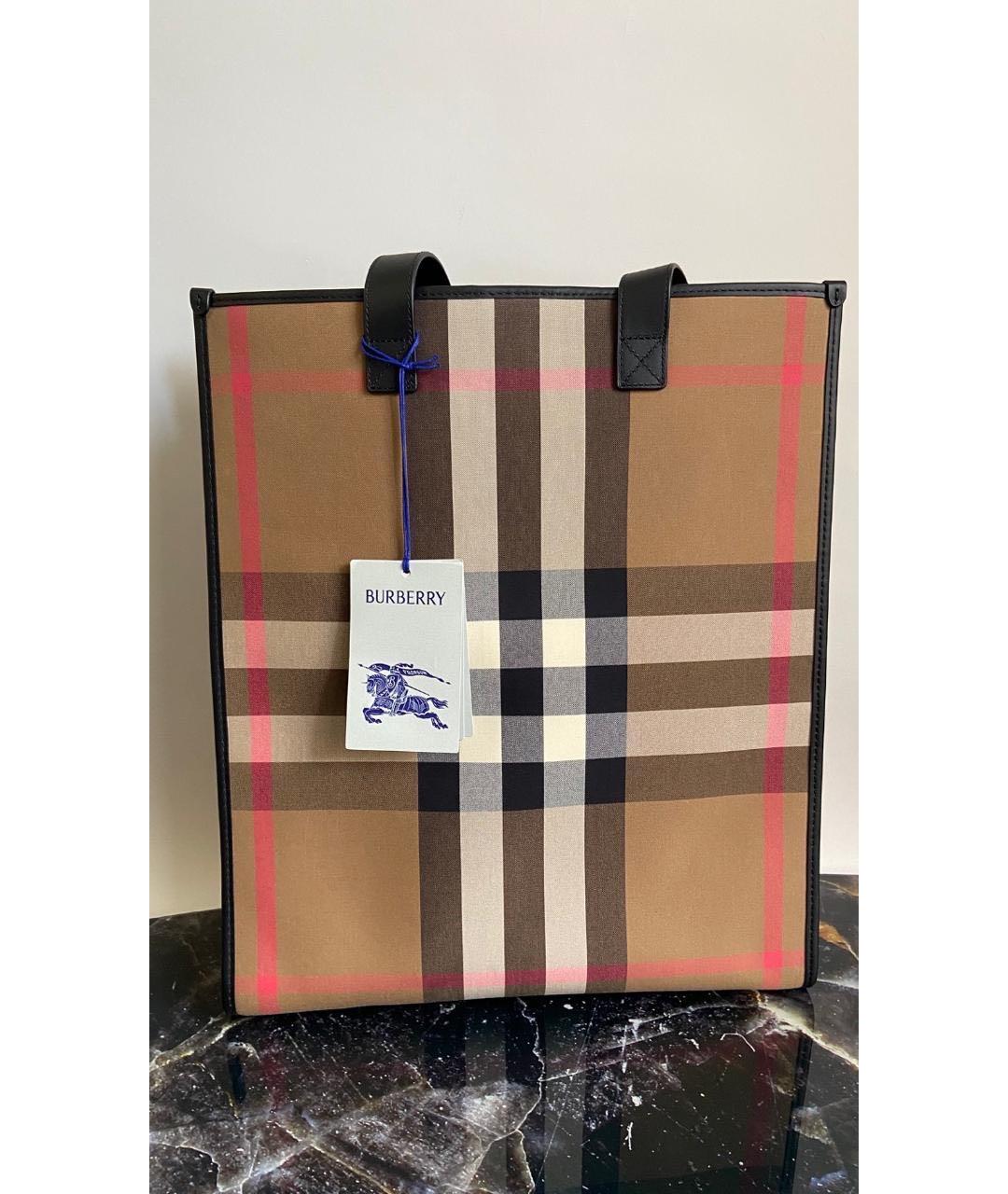 BURBERRY Бежевая сумка тоут, фото 2