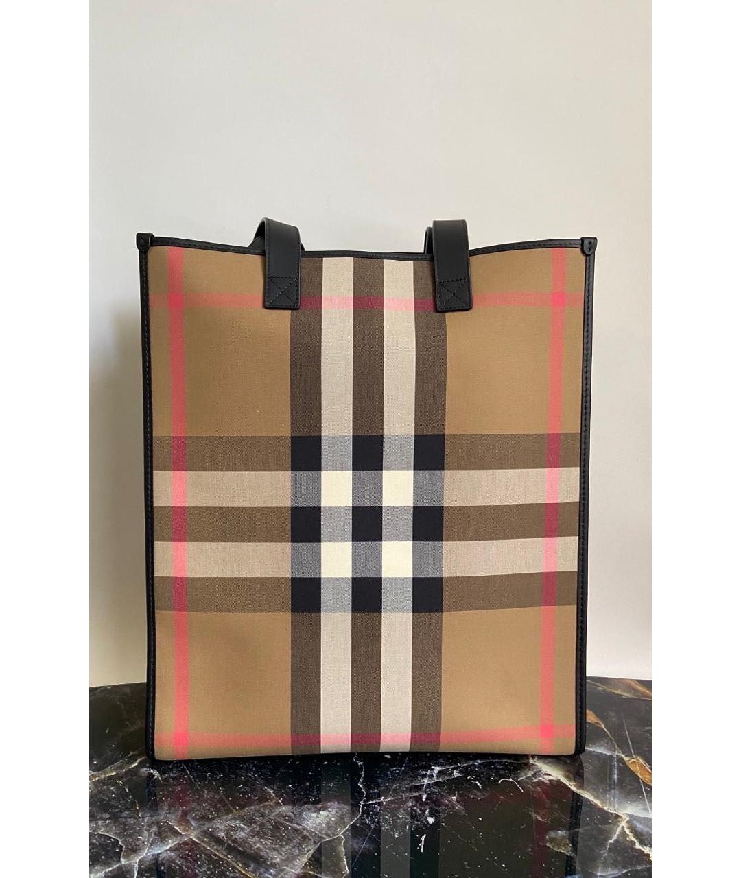 BURBERRY Бежевая сумка тоут, фото 5