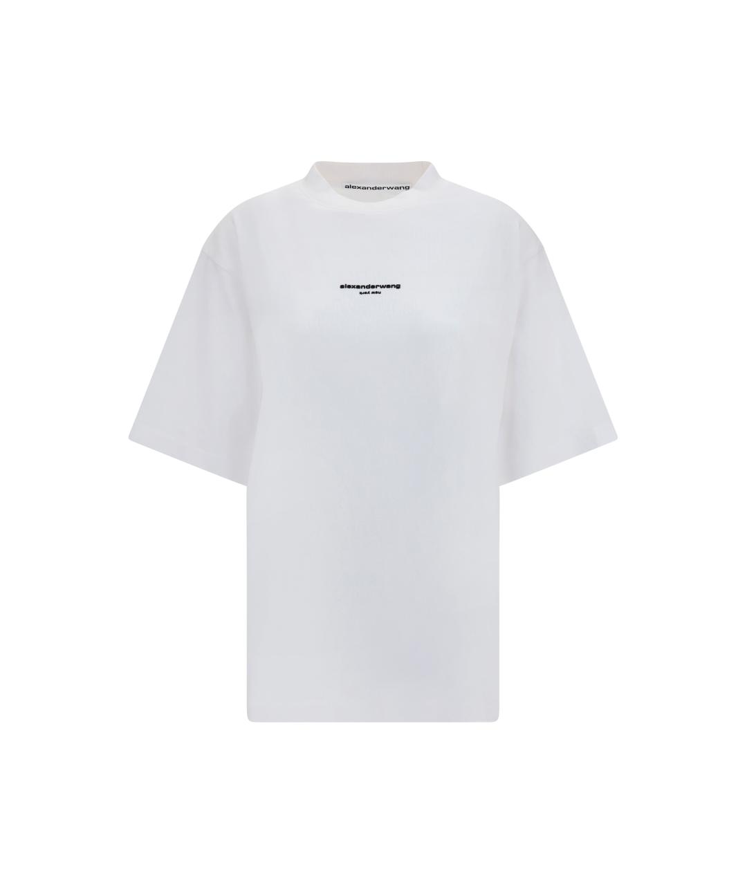 ALEXANDER WANG Белая хлопковая футболка, фото 1