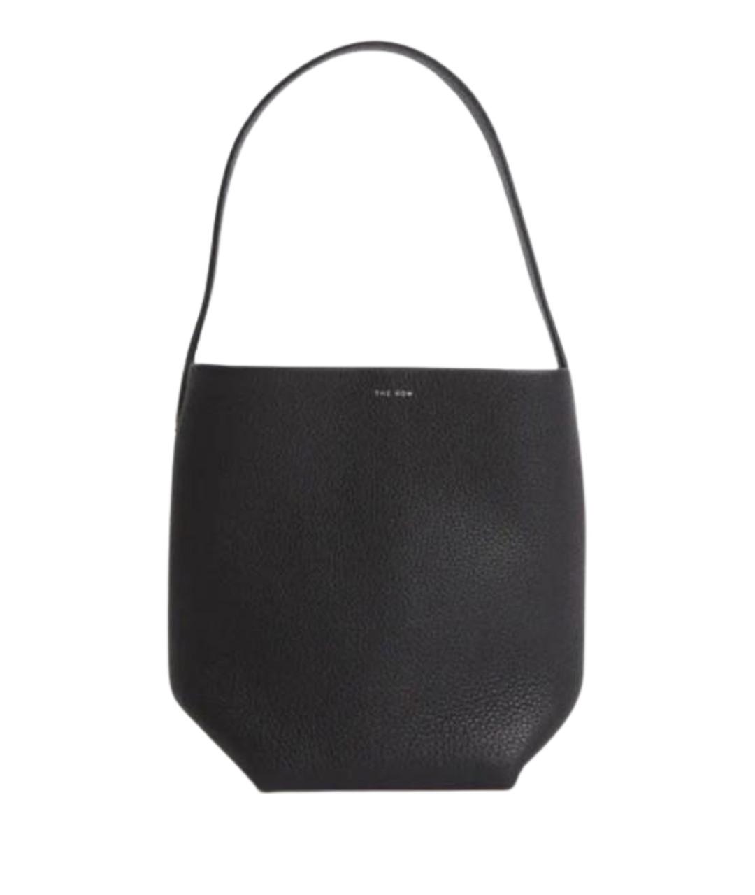 THE ROW Черная кожаная сумка тоут, фото 1