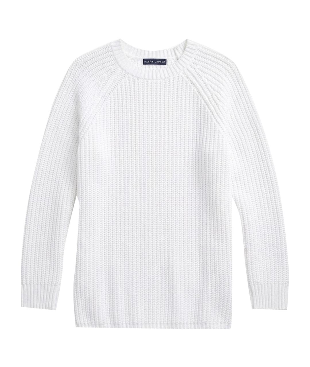 POLO RALPH LAUREN Белый хлопковый джемпер / свитер, фото 1
