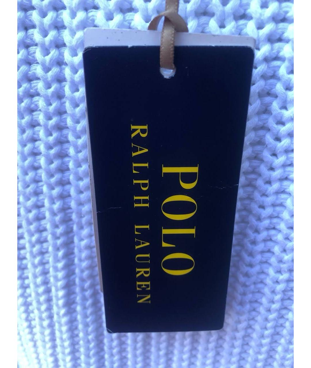 POLO RALPH LAUREN Белый хлопковый джемпер / свитер, фото 4
