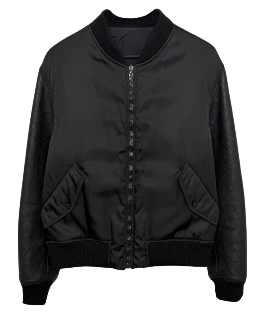 LOUIS VUITTON Черная кожаная куртка, фото 1
