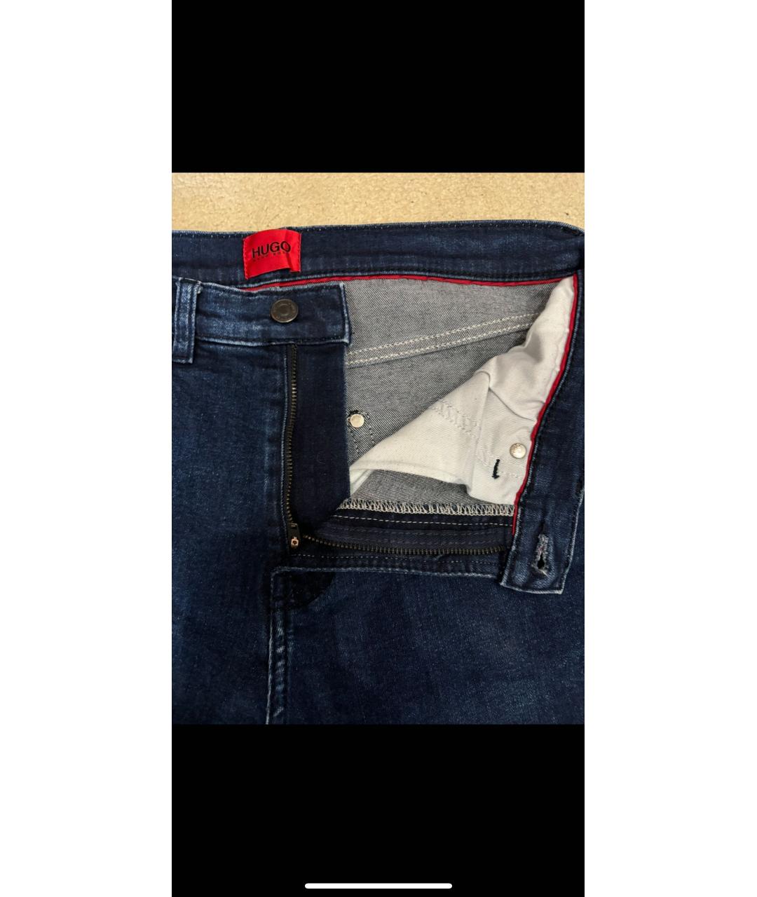 HUGO BOSS Синие прямые джинсы, фото 5