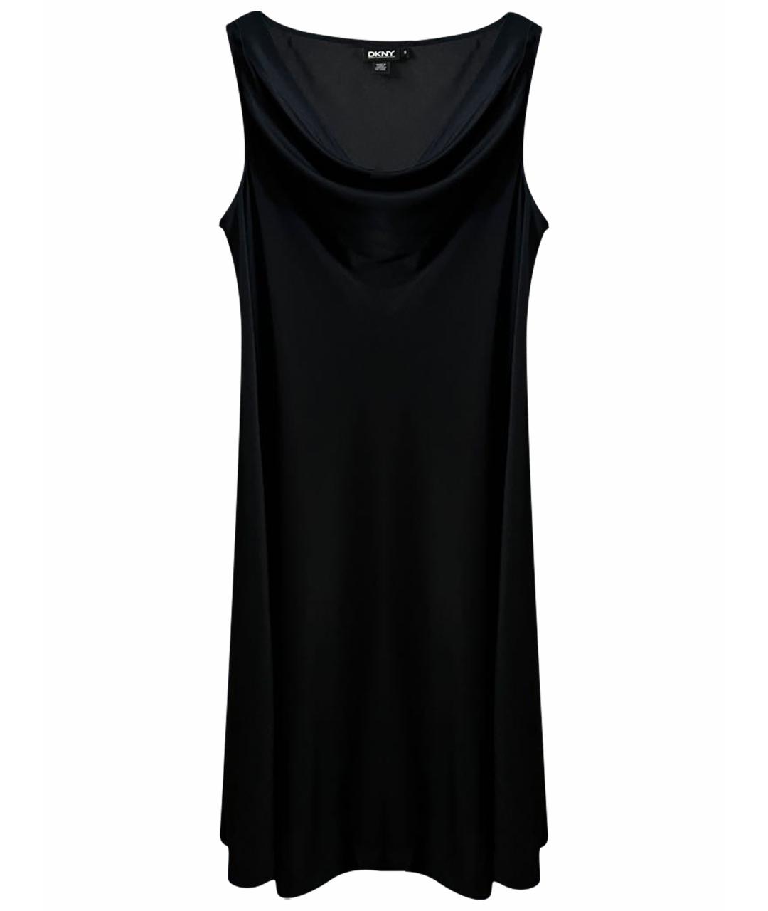 DKNY Черное шелковое вечернее платье, фото 1