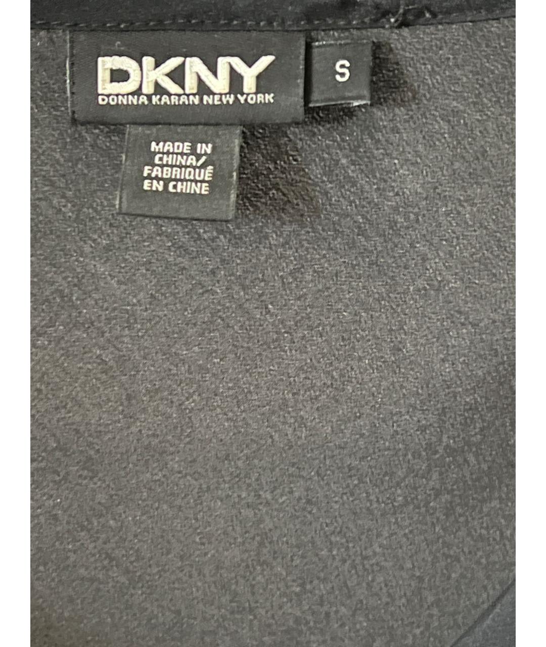 DKNY Черное шелковое вечернее платье, фото 7