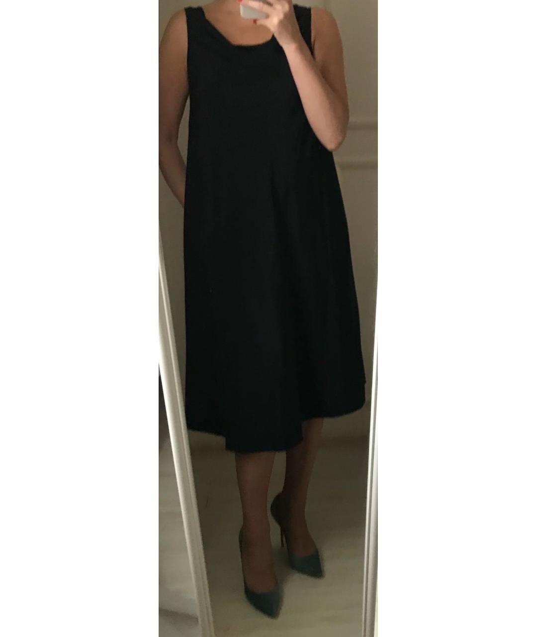 DKNY Черное шелковое вечернее платье, фото 8