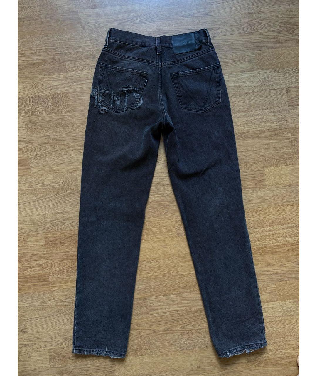 VETEMENTS Черные хлопковые прямые джинсы, фото 2