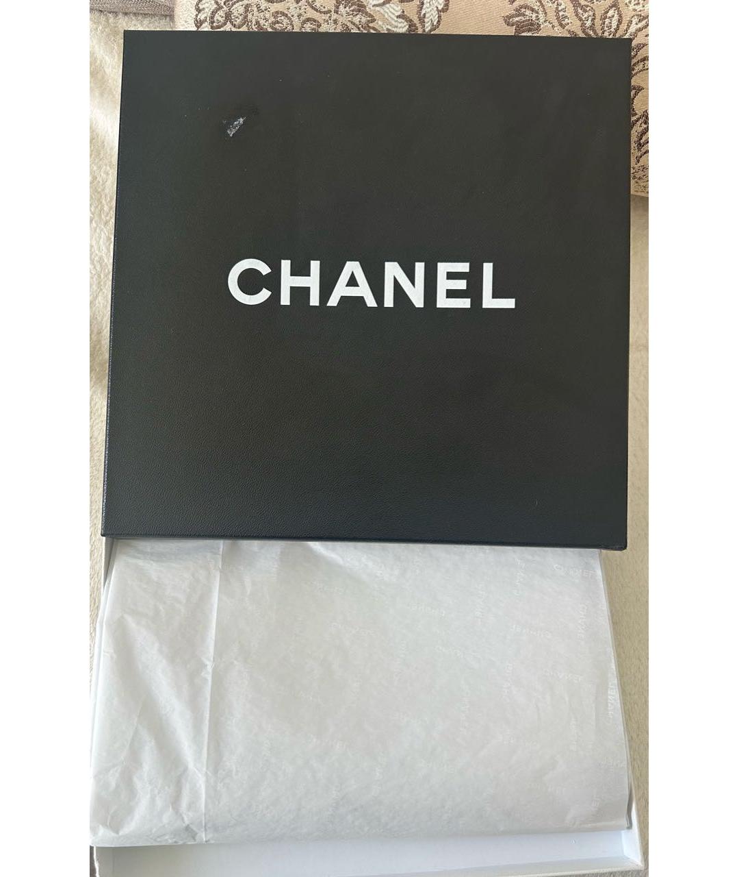 CHANEL Розовый шелковый платок, фото 3