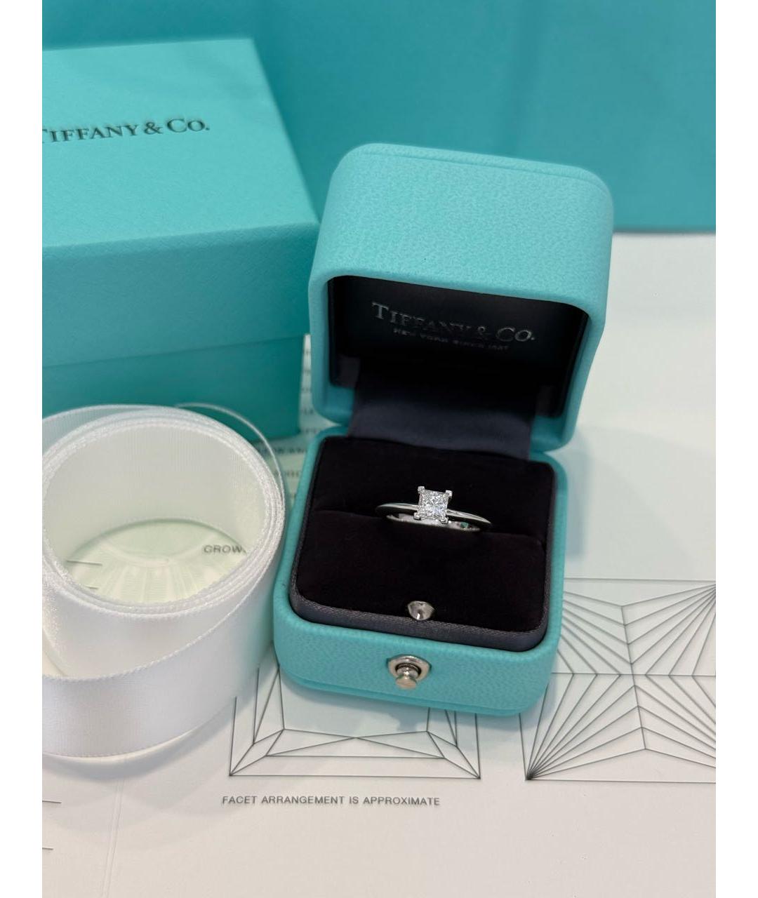 TIFFANY&CO Серебряное платиновое кольцо, фото 3