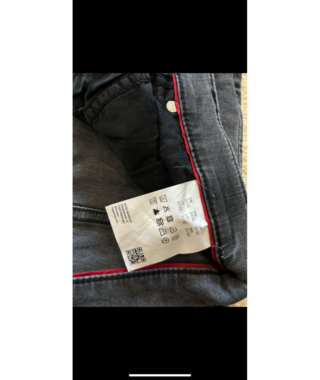 HUGO BOSS Серые прямые джинсы, фото 7