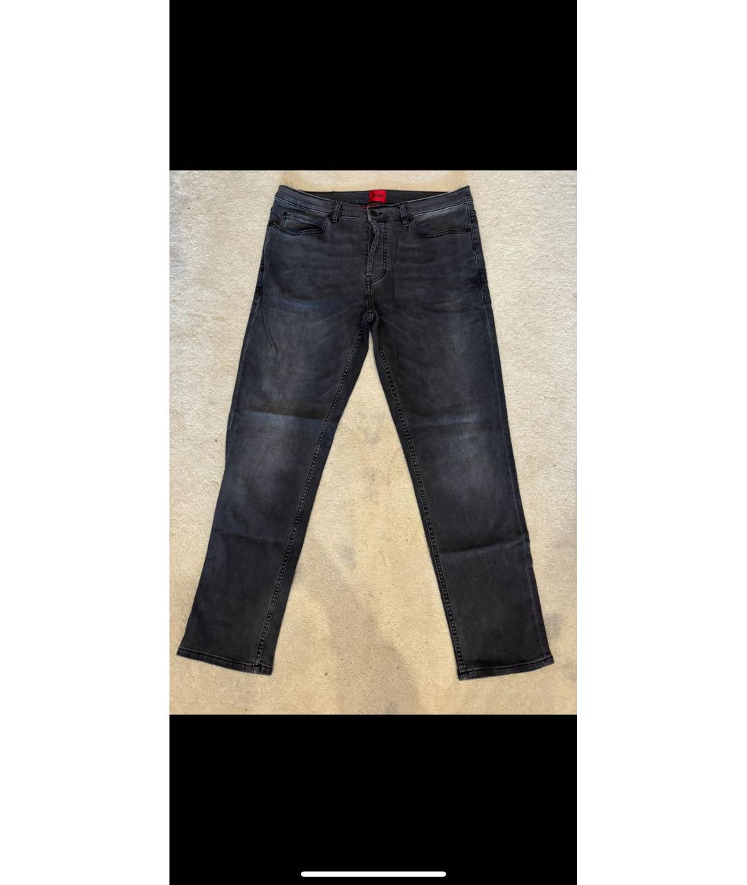 HUGO BOSS Серые прямые джинсы, фото 8