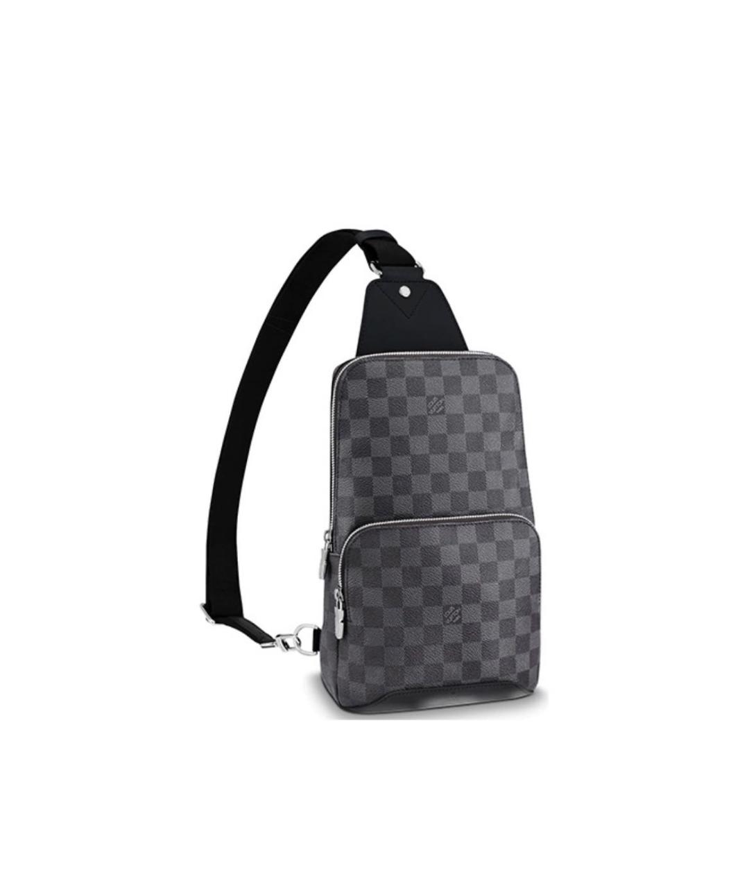 LOUIS VUITTON Черная сумка на плечо, фото 7