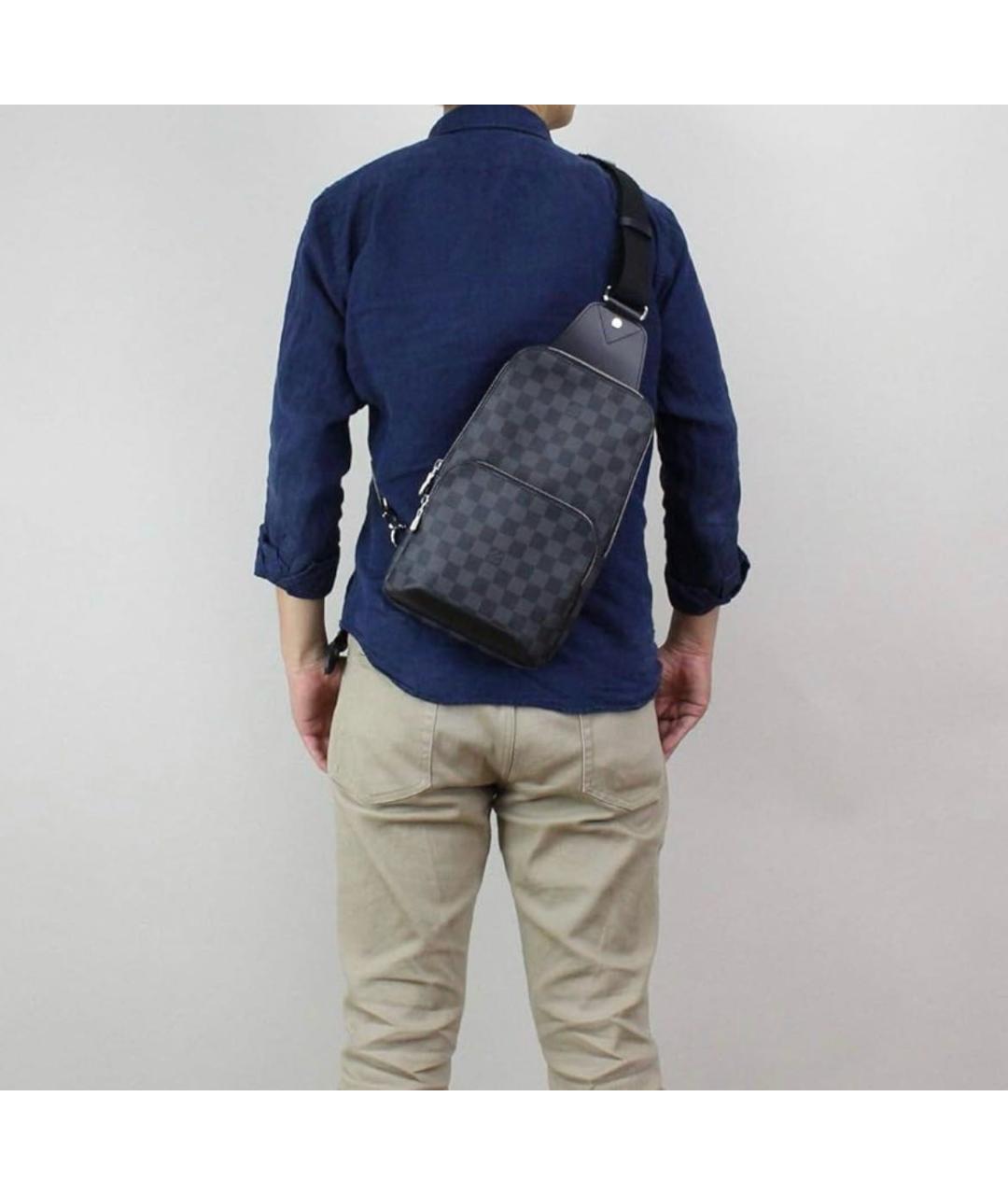 LOUIS VUITTON Черная сумка на плечо, фото 6