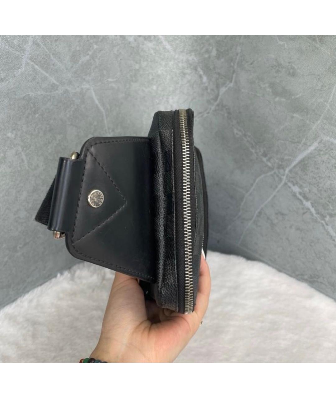LOUIS VUITTON Черная сумка на плечо, фото 4
