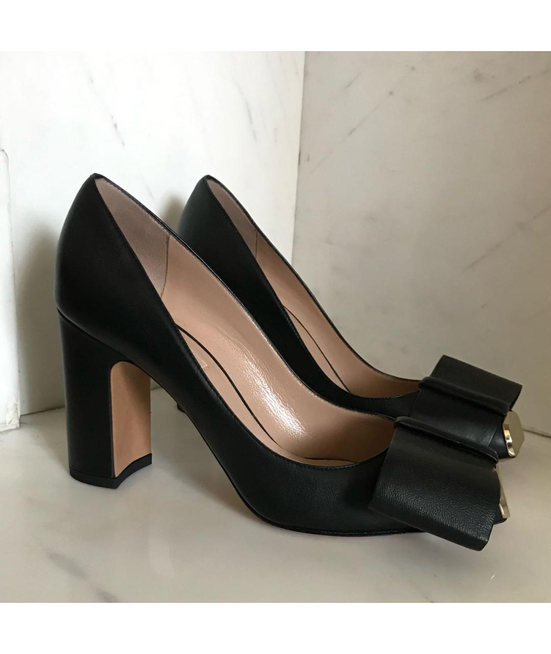 VALENTINO Черные кожаные туфли, фото 7