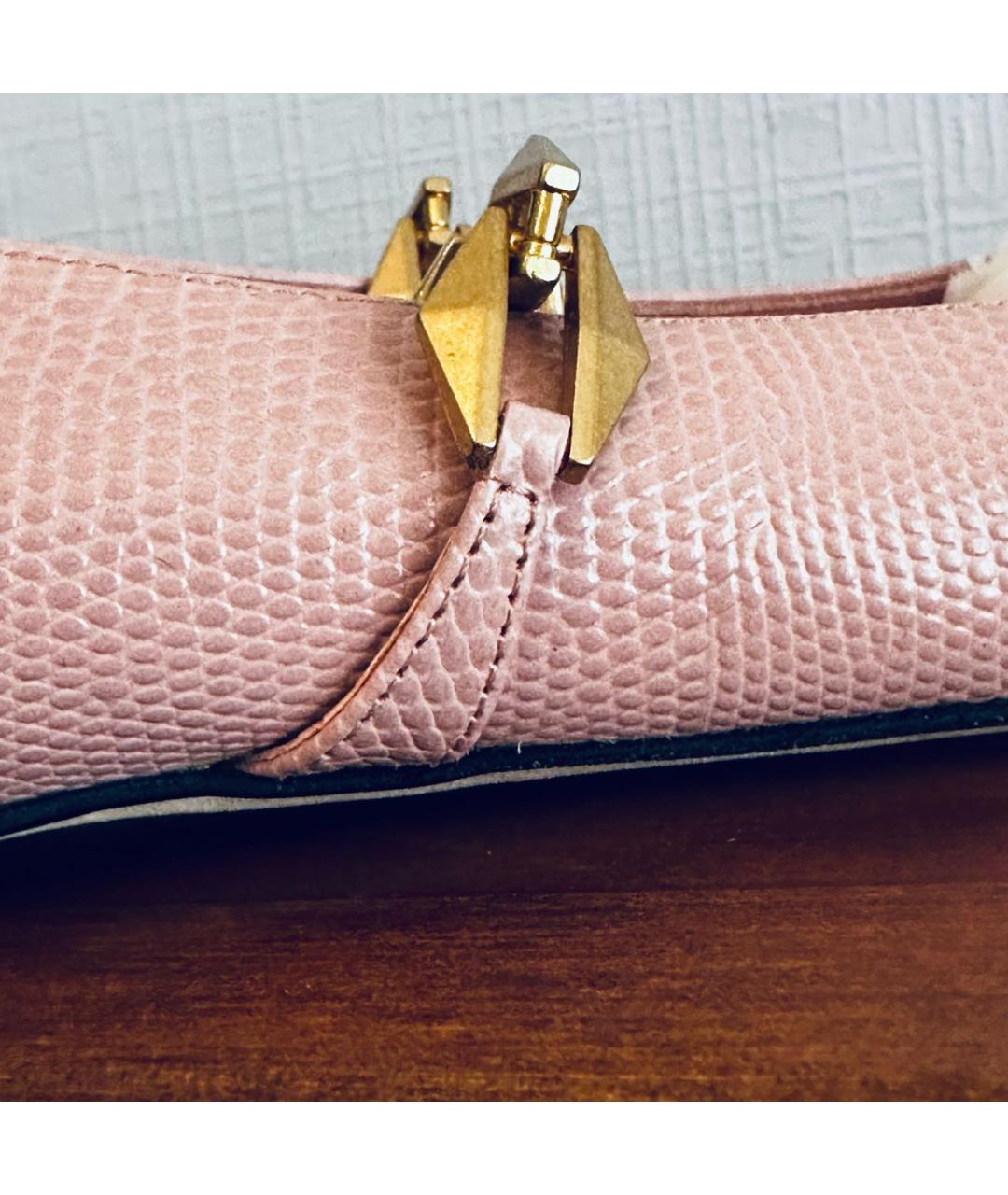 JIMMY CHOO Розовые кожаные балетки, фото 5