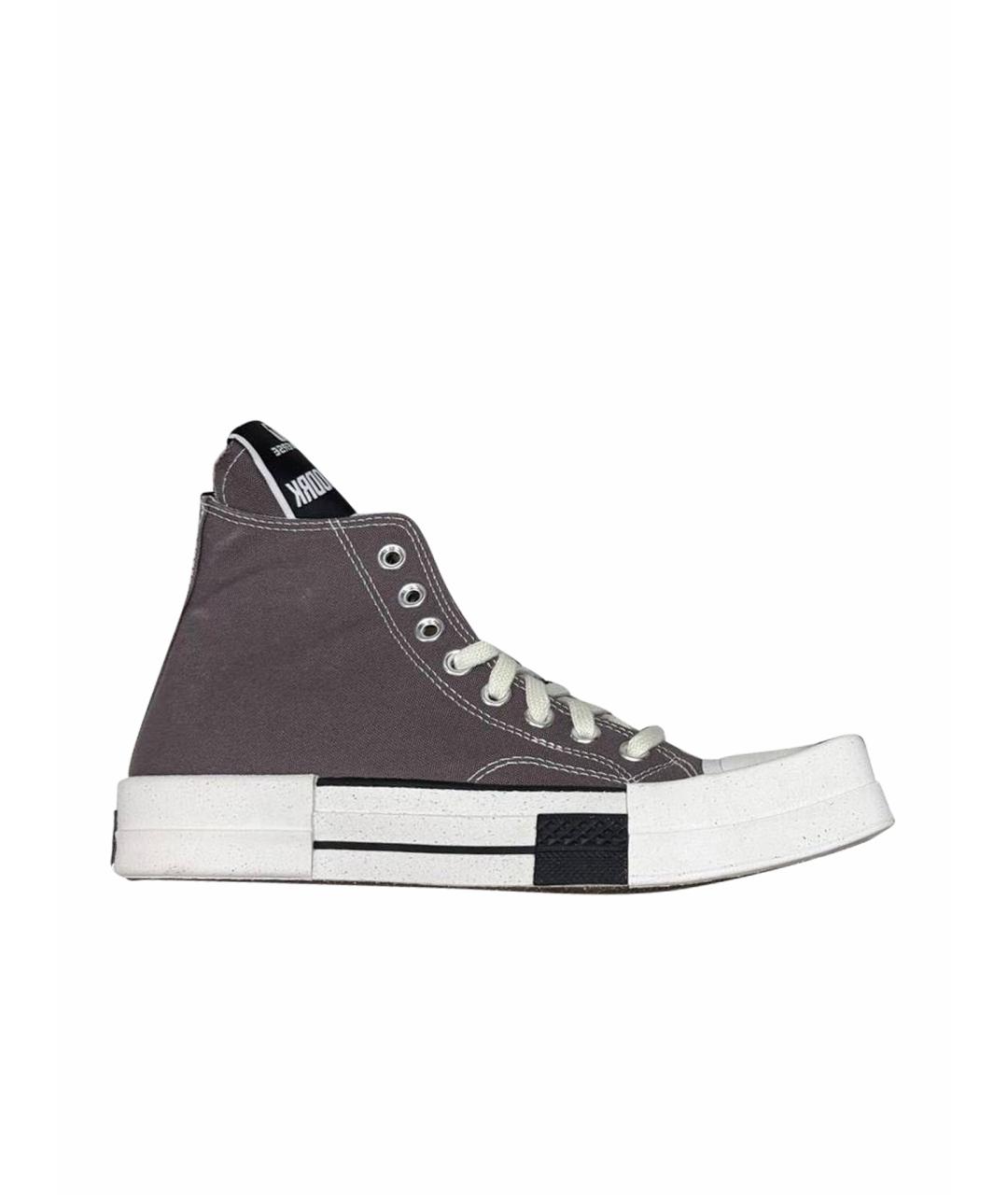 RICK OWENS DRKSHDW Серые кеды, фото 1